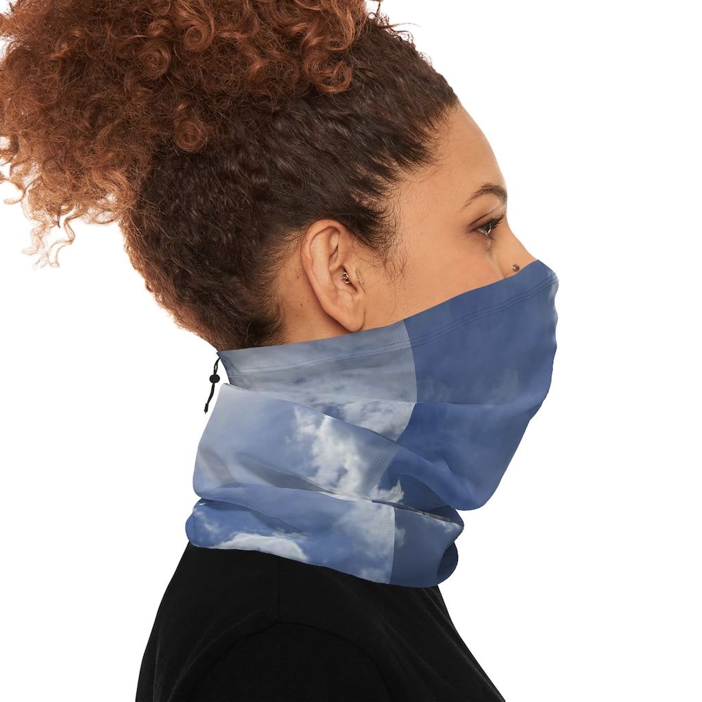 Sunny Sky Winter Neck Gaiter With Drawstring