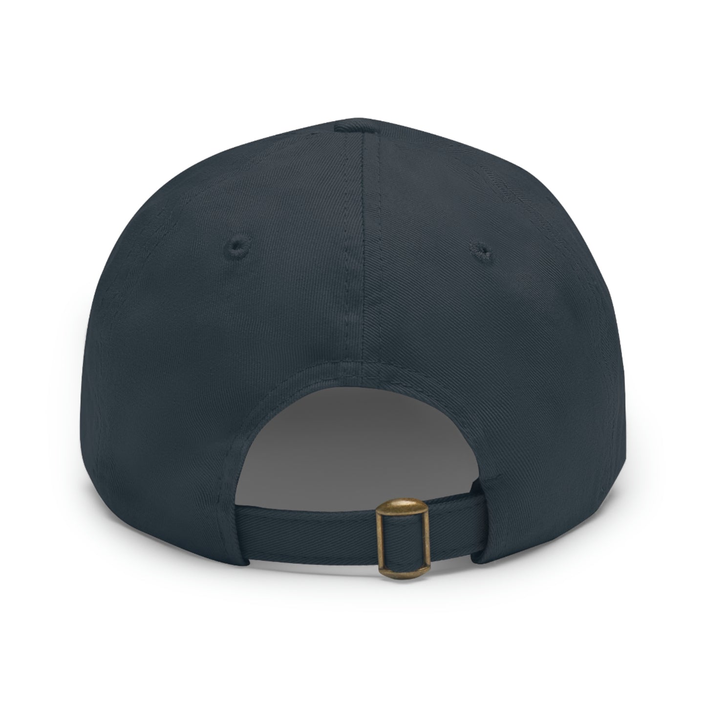 Book house Dad Hat with Leather Patch (Rectangle)