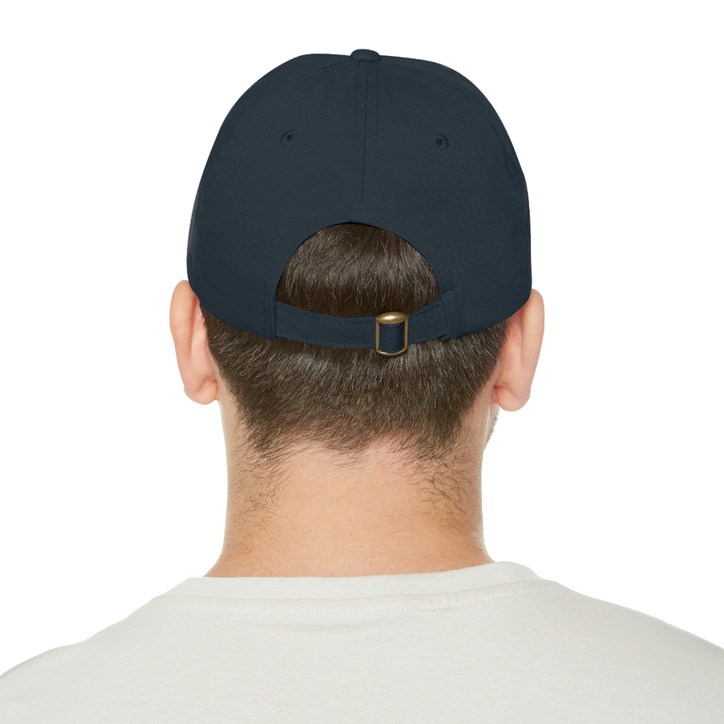 Book house Dad Hat with Leather Patch (Rectangle)