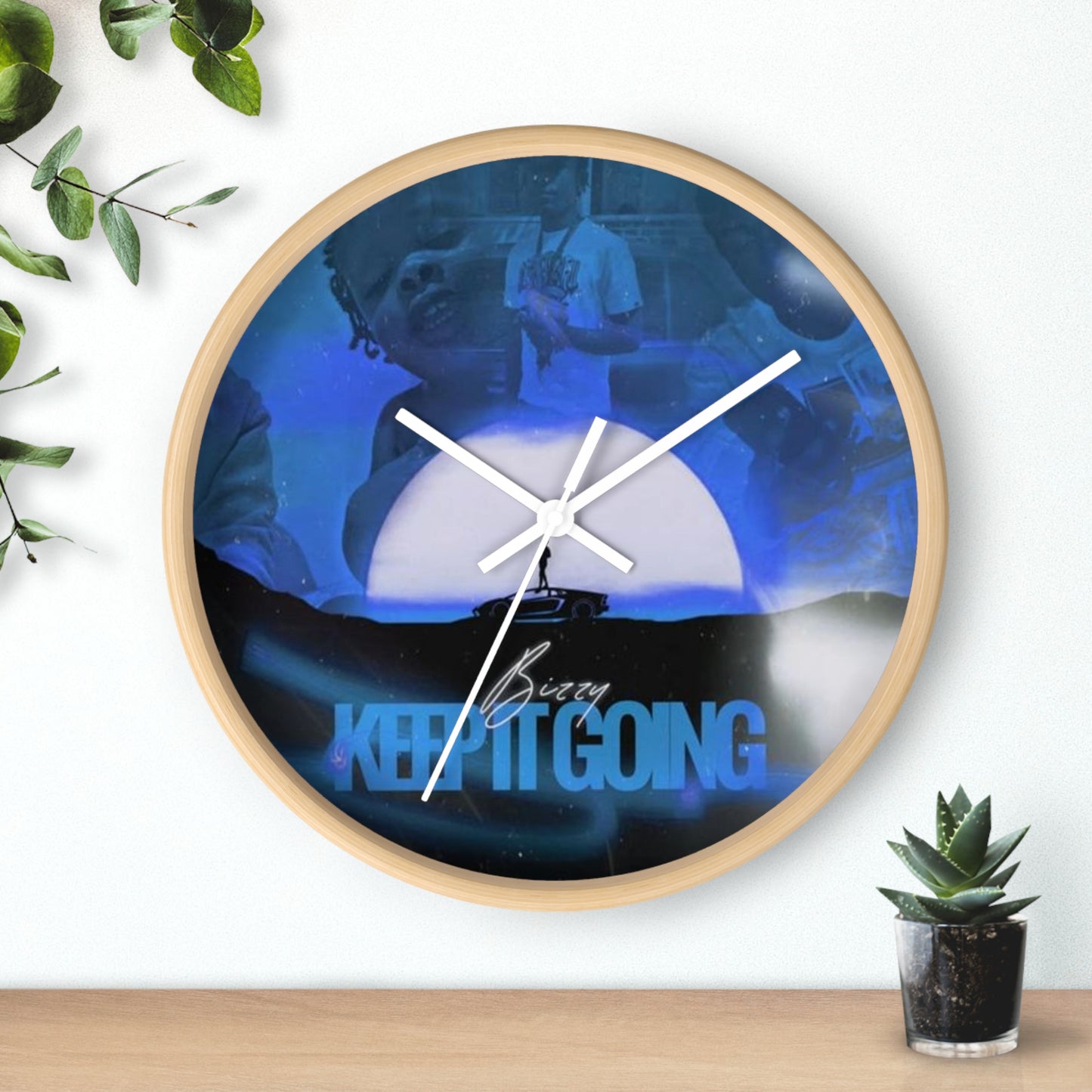 Keep It Going Bizzy 215 Wall Clock