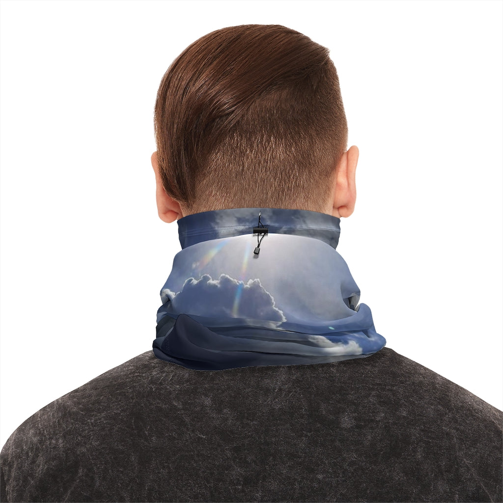 Sunny Sky Winter Neck Gaiter With Drawstring