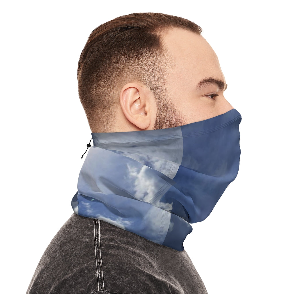 Sunny Sky Winter Neck Gaiter With Drawstring