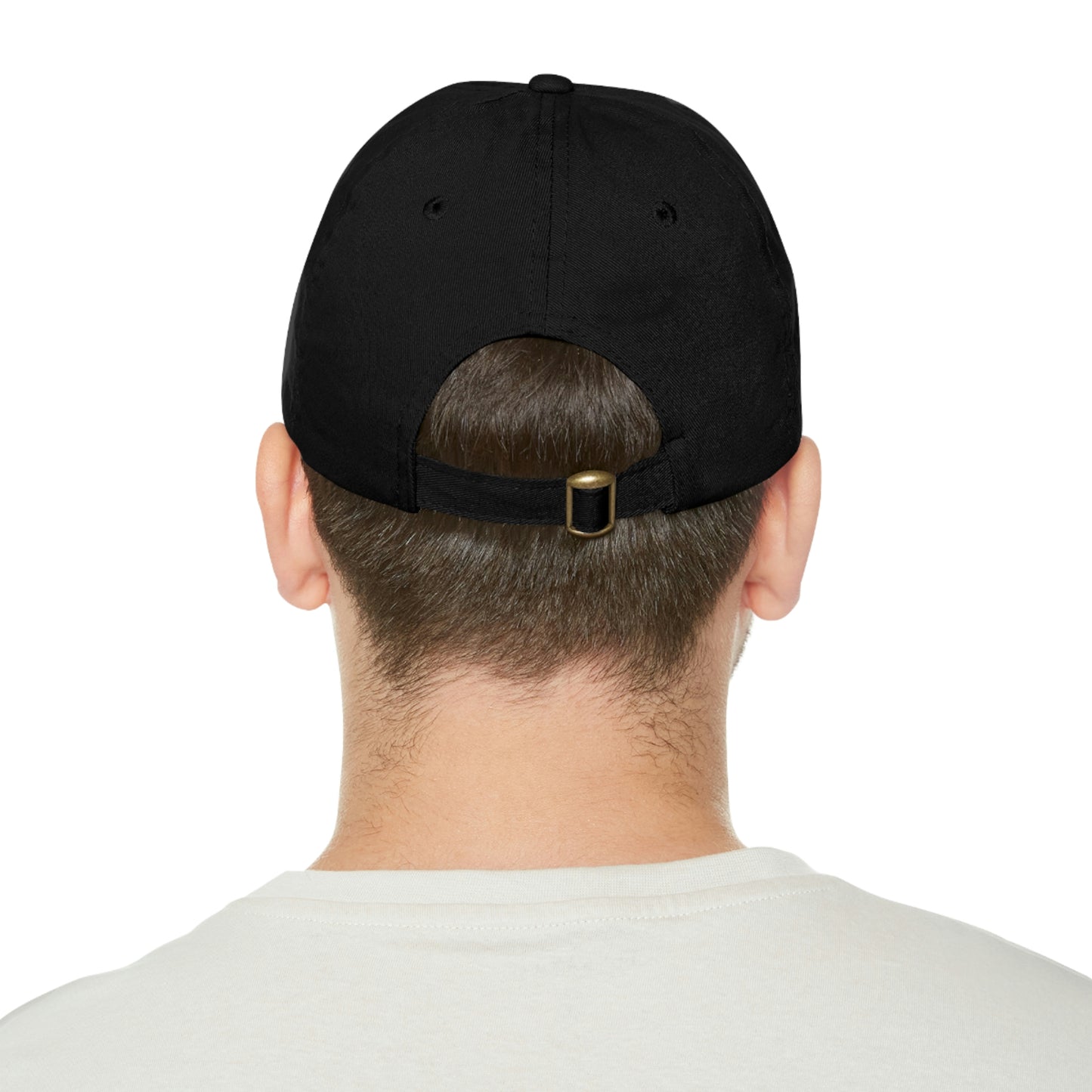 Book house Dad Hat with Leather Patch (Rectangle)