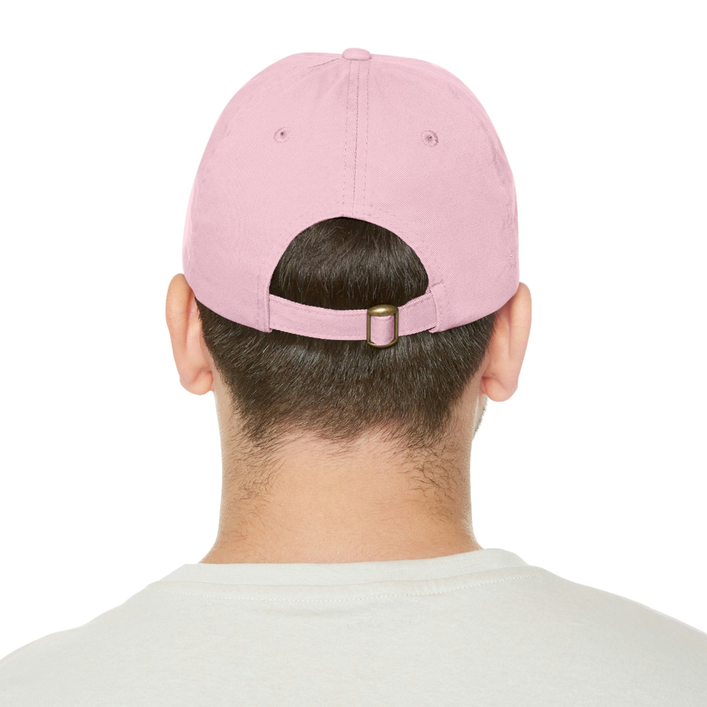 Book house Dad Hat with Leather Patch (Rectangle)