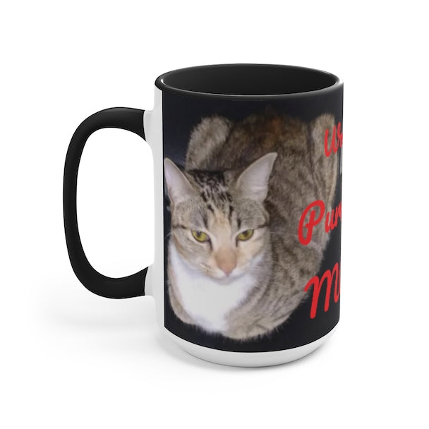 Worlds Purrrfect Mom Accent Mug