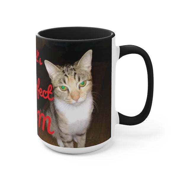 Worlds Purrrfect Mom Accent Mug