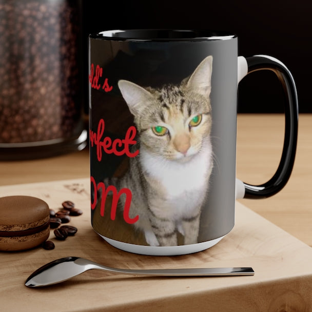 Worlds Purrrfect Mom Accent Mug