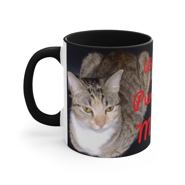 Worlds Purrrfect Mom Accent Mug