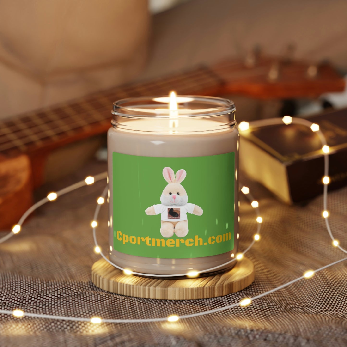 Cportmerch.com Bunny Apple Harvest Scented Soy Candle, 9oz