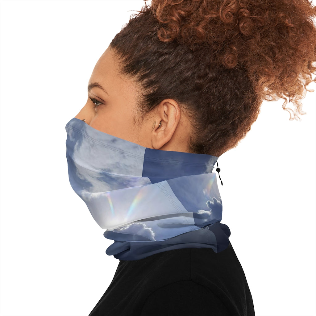 Sunny Sky Winter Neck Gaiter With Drawstring