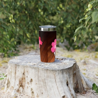 20 oz. Woodgrain Rose Ringneck Tumbler